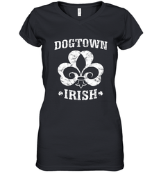 St. Louis Dogtown St. Patrick's Day Dogtown Irish STL Women's V-Neck T-Shirt