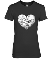 Love Valentines Day Heart Vintage Gift For Men Women Women's Premium T-Shirt Women's Premium T-Shirt - trendytshirts1
