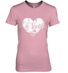 Love Valentines Day Heart Vintage Gift For Men Women Women's Premium T-Shirt Women's Premium T-Shirt - trendytshirts1