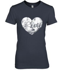 Love Valentines Day Heart Vintage Gift For Men Women Women's Premium T-Shirt Women's Premium T-Shirt - trendytshirts1