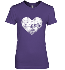 Love Valentines Day Heart Vintage Gift For Men Women Women's Premium T-Shirt Women's Premium T-Shirt - trendytshirts1