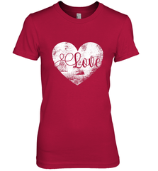 Love Valentines Day Heart Vintage Gift For Men Women Women's Premium T-Shirt Women's Premium T-Shirt - trendytshirts1