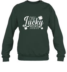 One Lucky Mama Shamrock Gift For Saint Patrick's Day Crewneck Sweatshirt Crewneck Sweatshirt - trendytshirts1