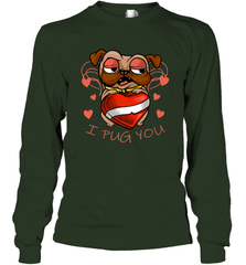 I Pug You Cute Valentines Day Love Heart Pug Dog Valentine Long Sleeve T-Shirt Long Sleeve T-Shirt - trendytshirts1