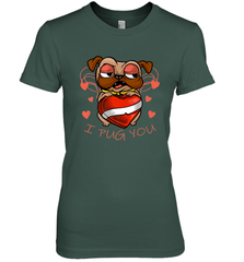 I Pug You Cute Valentines Day Love Heart Pug Dog Valentine Women's Premium T-Shirt Women's Premium T-Shirt - trendytshirts1