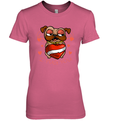I Pug You Cute Valentines Day Love Heart Pug Dog Valentine Women's Premium T-Shirt Women's Premium T-Shirt - trendytshirts1