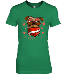 I Pug You Cute Valentines Day Love Heart Pug Dog Valentine Women's Premium T-Shirt Women's Premium T-Shirt - trendytshirts1