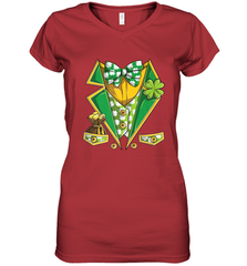 Leprechaun Costume Boys Kids St Patricks Women's V-Neck T-Shirt Women's V-Neck T-Shirt - trendytshirts1