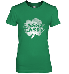 Sassy Lassy T Shirt Funny St. Patrick's Day Clover Women's Premium T-Shirt Women's Premium T-Shirt - trendytshirts1