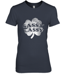 Sassy Lassy T Shirt Funny St. Patrick's Day Clover Women's Premium T-Shirt Women's Premium T-Shirt - trendytshirts1