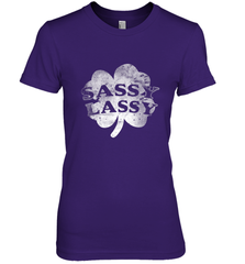 Sassy Lassy T Shirt Funny St. Patrick's Day Clover Women's Premium T-Shirt Women's Premium T-Shirt - trendytshirts1