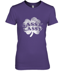 Sassy Lassy T Shirt Funny St. Patrick's Day Clover Women's Premium T-Shirt Women's Premium T-Shirt - trendytshirts1