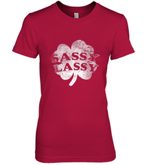 Sassy Lassy T Shirt Funny St. Patrick's Day Clover Women's Premium T-Shirt Women's Premium T-Shirt - trendytshirts1