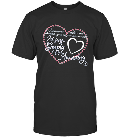 Describe your lover in two words symply amazing Valentine Men's T-Shirt Men's T-Shirt / Black / S Men's T-Shirt - trendytshirts1