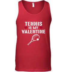 Tennis Is My Valentine Funny Gift For Women Men's Tank Top Men's Tank Top - trendytshirts1