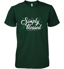 Christian St Patrick's Day Blessed Not Lucky Men's Premium T-Shirt Men's Premium T-Shirt - trendytshirts1