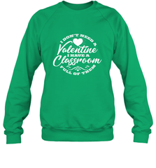 Valentine's Day Teacher School classroom Art Heart Lover Crewneck Sweatshirt Crewneck Sweatshirt - trendytshirts1