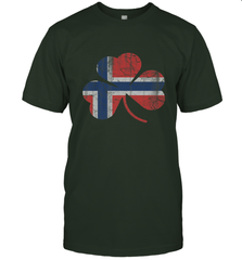 Norwegian Flag Irish Shamrock St Patricks Day Norge Men's T-Shirt Men's T-Shirt - trendytshirts1