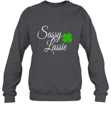 Sassy Lassie St Patty day Crewneck Sweatshirt Crewneck Sweatshirt - trendytshirts1