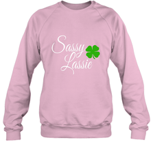 Sassy Lassie St Patty day Crewneck Sweatshirt Crewneck Sweatshirt - trendytshirts1