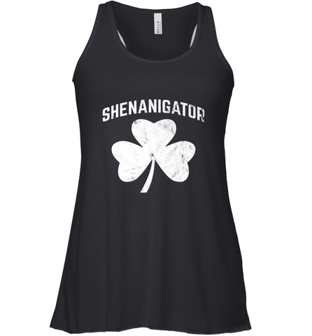 Shenanigator Funny St Patrick's Shamrock Women's Racerback Tank Women's Racerback Tank / Black / XS Women's Racerback Tank - trendytshirts1