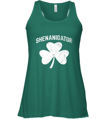 Shenanigator Funny St Patrick's Shamrock Women's Racerback Tank Women's Racerback Tank - trendytshirts1