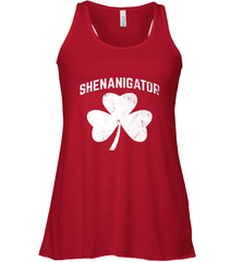 Shenanigator Funny St Patrick's Shamrock Women's Racerback Tank Women's Racerback Tank - trendytshirts1