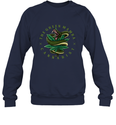 The Green Mamba, Cannabist, Weed Grower Pot Smoker Crewneck Sweatshirt