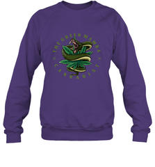 The Green Mamba, Cannabist, Weed Grower Pot Smoker Crewneck Sweatshirt Crewneck Sweatshirt - trendytshirts1