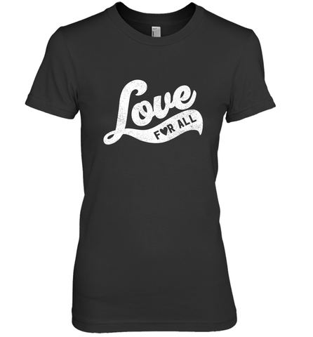 Cute Love Valentines Day Retro Vintage Top Women's Premium T-Shirt Women's Premium T-Shirt / Black / XS Women's Premium T-Shirt - trendytshirts1