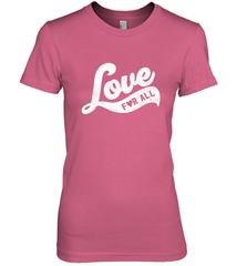Cute Love Valentines Day Retro Vintage Top Women's Premium T-Shirt Women's Premium T-Shirt - trendytshirts1