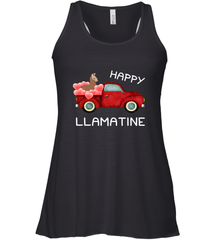 Happy Llamatine funny Valentine Day Llama costume Women's Racerback Tank Women's Racerback Tank - trendytshirts1