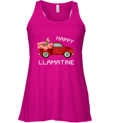 Happy Llamatine funny Valentine Day Llama costume Women's Racerback Tank Women's Racerback Tank - trendytshirts1