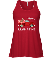 Happy Llamatine funny Valentine Day Llama costume Women's Racerback Tank Women's Racerback Tank - trendytshirts1