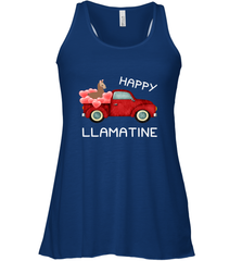 Happy Llamatine funny Valentine Day Llama costume Women's Racerback Tank Women's Racerback Tank - trendytshirts1