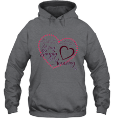 Describe your lover in two words symply...amazing valentine T shirt Hooded Sweatshirt Hooded Sweatshirt - trendytshirts1