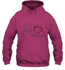 Describe your lover in two words symply...amazing valentine T shirt Hooded Sweatshirt Hooded Sweatshirt - trendytshirts1