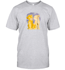 Disney Lion King Simba Nala Love Valentine's Men Cotton T-Shirt Men Cotton T-Shirt - trendytshirts1
