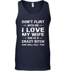 Don't Flirt With Me I Love Wife Valentine's Day Husband Gift Men's Tank Top Men's Tank Top - trendytshirts1