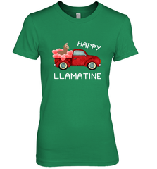 Happy Llamatine funny Valentine Day Llama costume Women's Premium T-Shirt Women's Premium T-Shirt - trendytshirts1