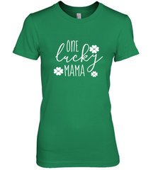 St Patricks Day Shirt One Lucky Mama Clover Shamrock Green Women's Premium T-Shirt Women's Premium T-Shirt - trendytshirts1