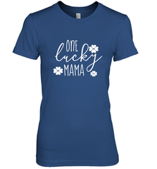 St Patricks Day Shirt One Lucky Mama Clover Shamrock Green Women's Premium T-Shirt Women's Premium T-Shirt - trendytshirts1