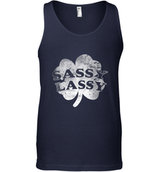 Sassy Lassy T Shirt Funny St. Patrick's Day Clover Men's Tank Top