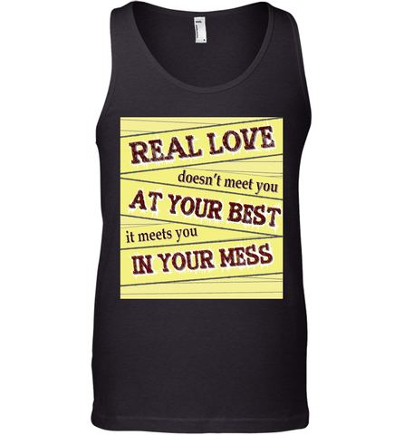 Real love funny quotes for valentine (2) Men's Tank Top Men's Tank Top / Black / XS Men's Tank Top - trendytshirts1