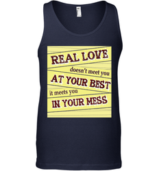 Real love funny quotes for valentine (2) Men's Tank Top