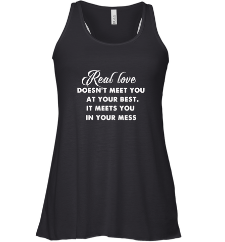 Real love funny quotes for valentine Women's Racerback Tank Women's Racerback Tank / Black / XS Women's Racerback Tank - trendytshirts1