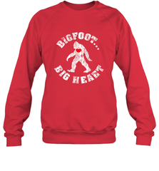 Bigfoot Heart Valentine's Day Lover Art Graphics Great Gift Crewneck Sweatshirt Crewneck Sweatshirt - trendytshirts1