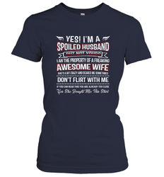 Spoiled Husband Property Of Freaking Wife Valentine's Day Gift Women's T-Shirt