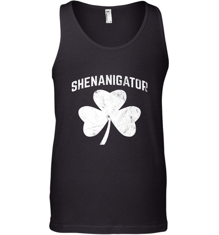 Shenanigator Funny St Patrick's Shamrock Men's Tank Top Men's Tank Top / Black / XS Men's Tank Top - trendytshirts1