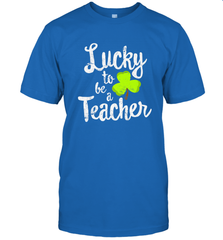 Teacher St. Patrick's Day Shirt, Lucky To Be A Teacher Men's T-Shirt Men's T-Shirt - trendytshirts1